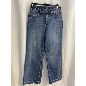 Judy Blue Women's Wide Leg High Rise Crop Jeans Vintage Size 3/26   -0083
